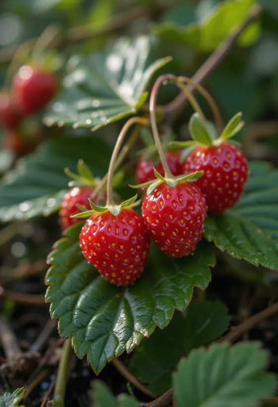 Čerstvé lesné jahody, prekrojené aj vcelku, v čistom dokumentačnom štýle