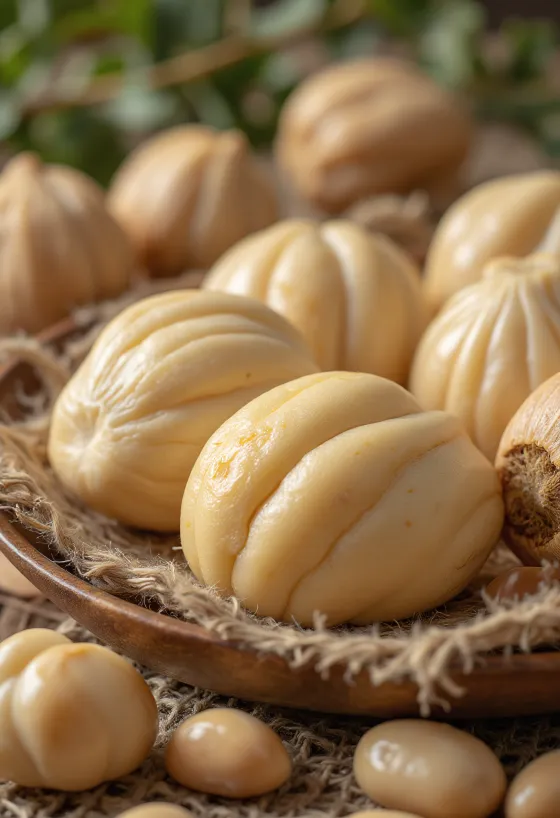 Pili orechy na drevenej kuchynskej doske