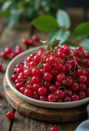 Bobule bazy červenej, sýta červená farba a jemne lesklý povrch