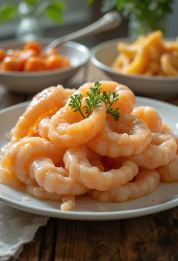 Čerstvé mäso srdcoviek na ľade s citrónom a petržlenovou vňaťou