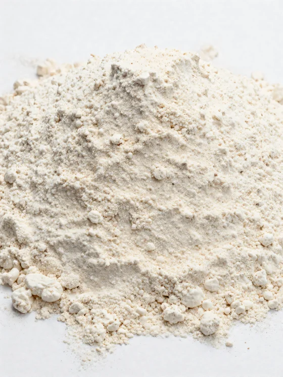 Špaldová múka v keramickej miske, prírodný svetlohnedý odtieň