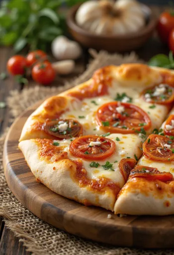Pizza ai Pomodori Secchi so sušenými paradajkami a syrom