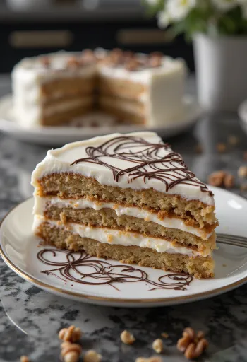 Servírovaná Esterházyho torta