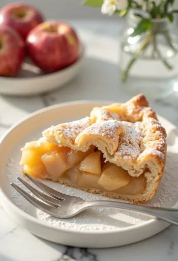 Tradičný jablkový koláč plnený mäkkými škoricovými jablkami