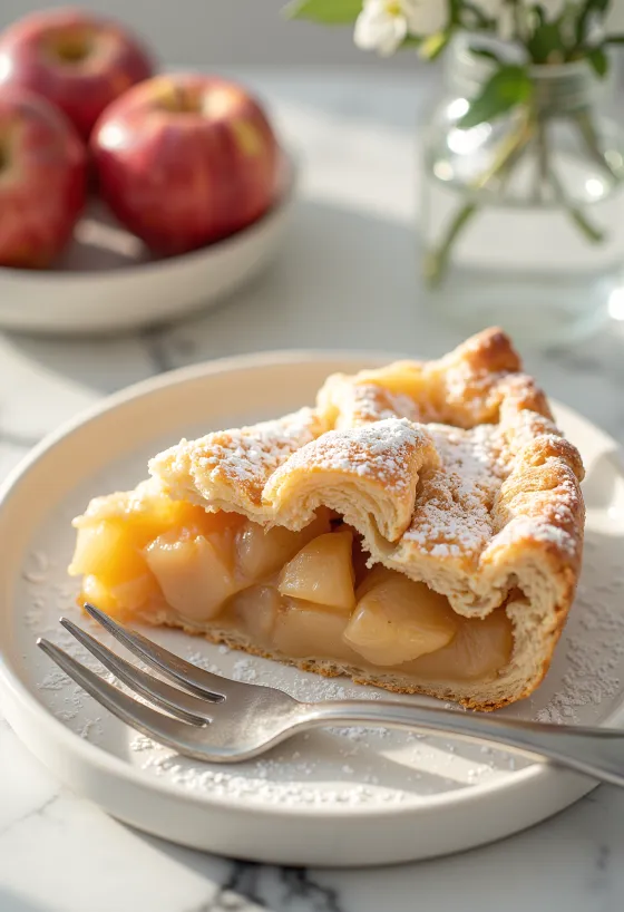 Tradičný jablkový koláč plnený mäkkými škoricovými jablkami