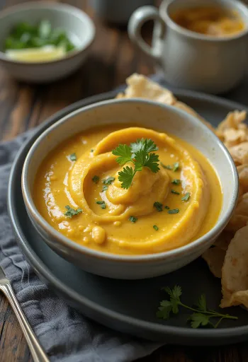 Omáčka Korma kari podávaná s ryžou
