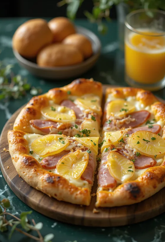 Havajská pizza so strúhaným kokosom
