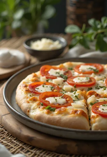 Pizza al Mascarpone s bazalkou a parmezánom