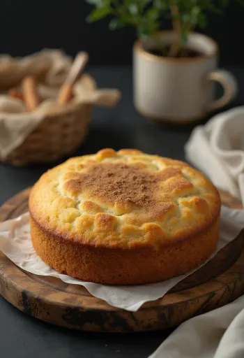 Servírovaná škoricová torta