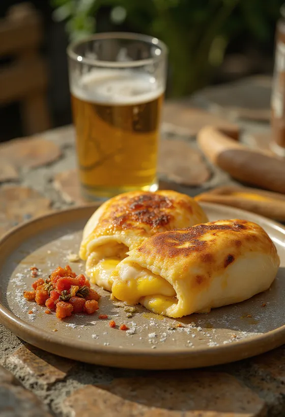 Čerstvo upečené lečové calzone