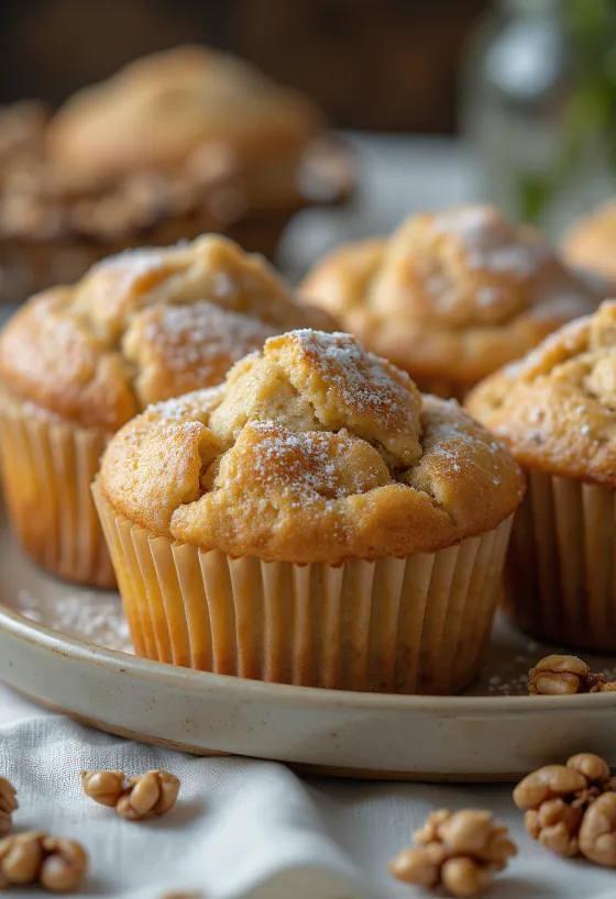 Servírované škoricovo-orechové muffiny