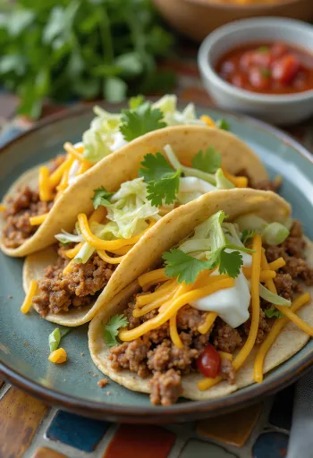 Pšeničné taco pripravené na servírovanie