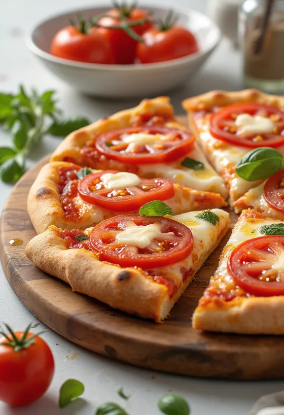 Pizza al Pomodoro Fresco s čerstvými paradajkami a mozzarellou