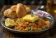 Pav Bhaji s extra maslom, podávané s chrumkavou žemľou