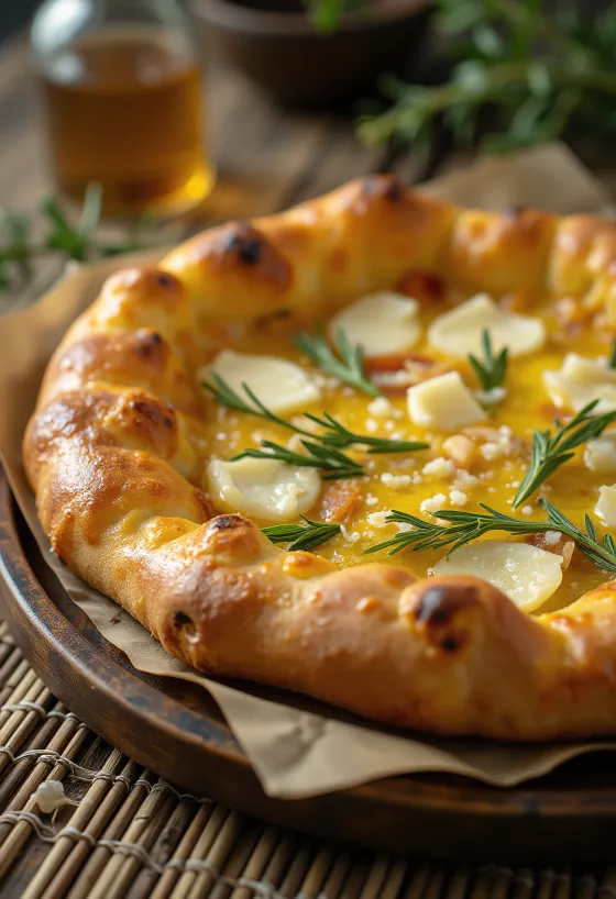 Pizza al Rosmarino s rozmarínom a parmezánom