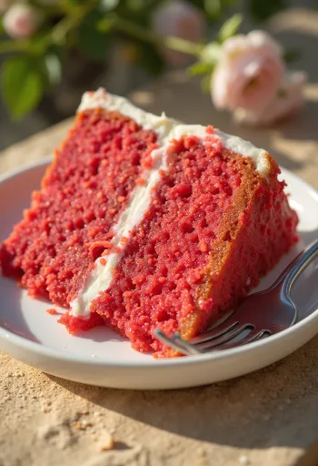 Torta Red Velvet s krémovými vrstvami