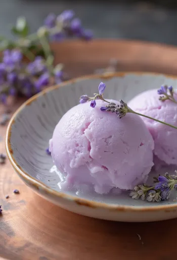 Levanduľovo-medový sorbet domáci osviežujúci dezert