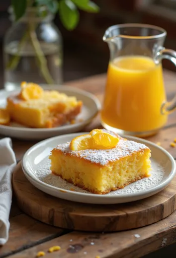 Medovo-pomarančový rez pripravený na servírovanie