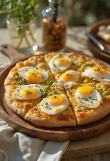 Servírovaná Pizza Sabich
