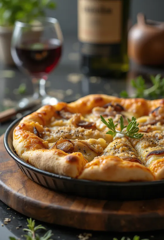 Pizza Sfincione so sicílskym hrubým cestom a sladkou cibuľou