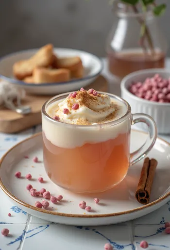 Cider s ružovým korením v pohári