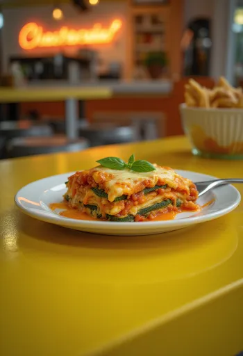 Vegánske lasagne z cukety so šošovicovou paradajkovou omáčkou