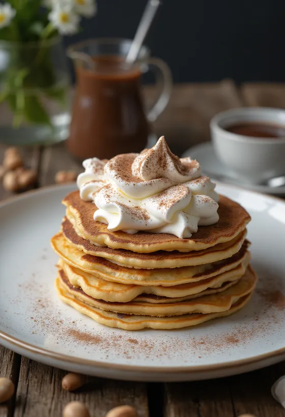 Palacinková torta s Nutellou a šľahačkou
