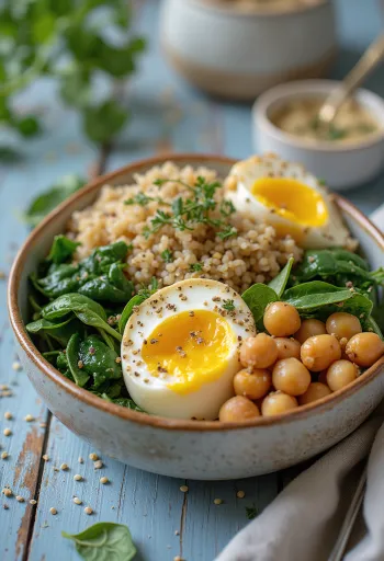 Buddha miska s pečeným baklažánom