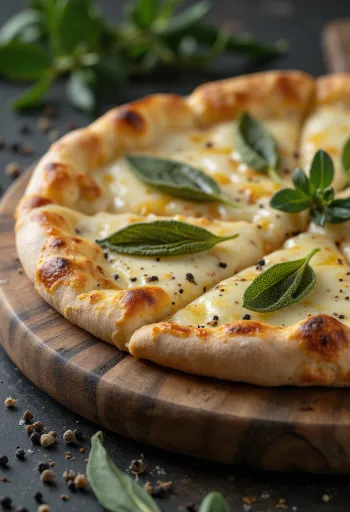 Pizza alla Salvia so šalviou a syrom