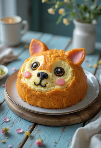 Torta v tvare zvieratka s fondánom a čokoládovými hoblinami