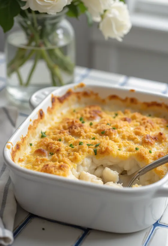 Bacalhau com natas bezlepkové, čerstvá treska s krémovou omáčkou