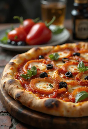 Pizza alla Zingara so zeleninou a klobásou