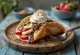 Palacinkové taco s čokoládou a ovocím