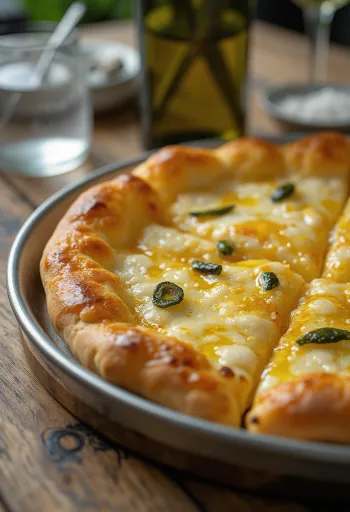 Pizza all’Olio s extra panenským olivovým olejom a čerstvými bylinkami