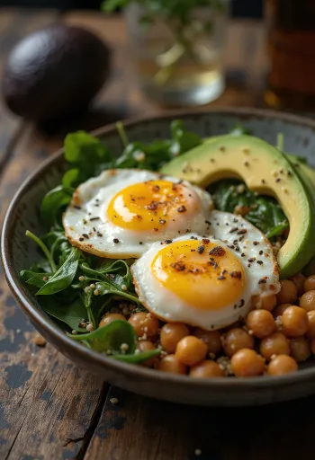 Buddha miska s grilovaným baklažánom na tanieri