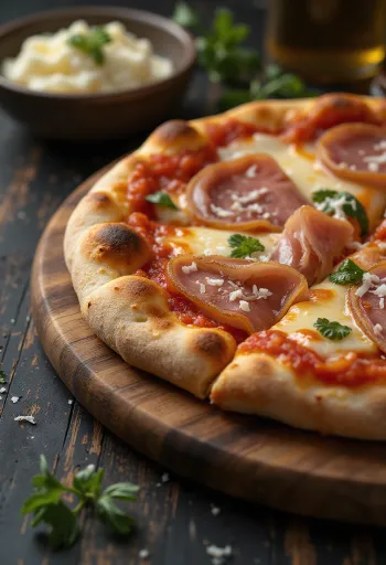 Pizza con Pancetta so slaninou a syrom