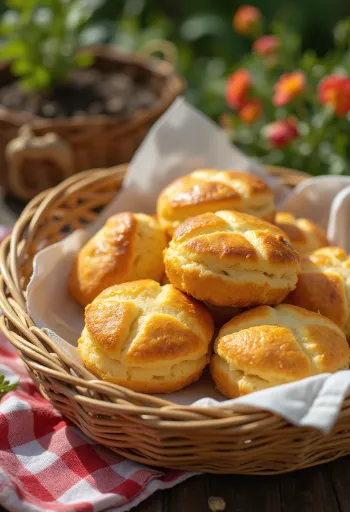 Zemiakové pagáče pečené dozlatista s chrumkavým vrchom