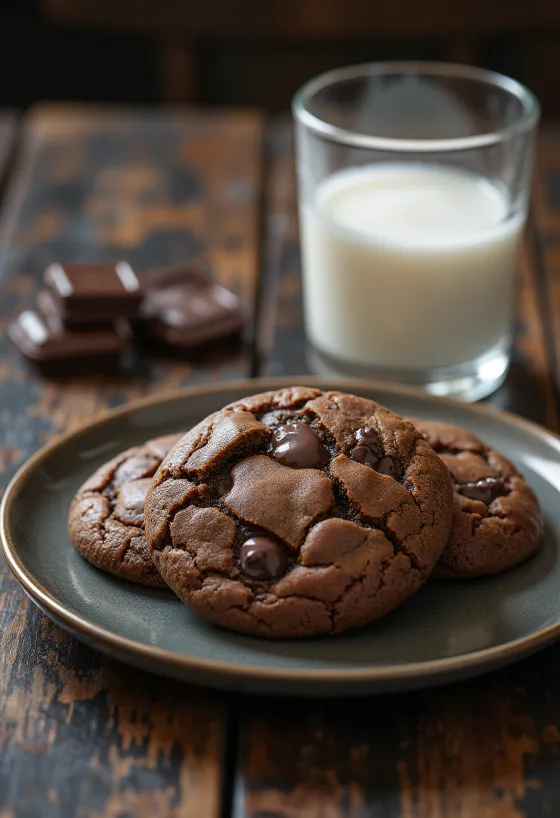 Čerstvo upečené čokoládové sušienky