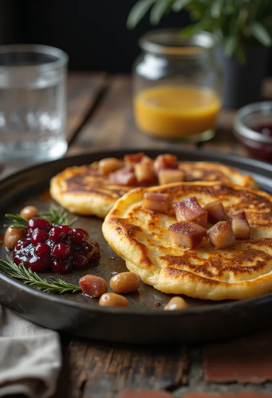 Fläskpannkaka naservírovaná