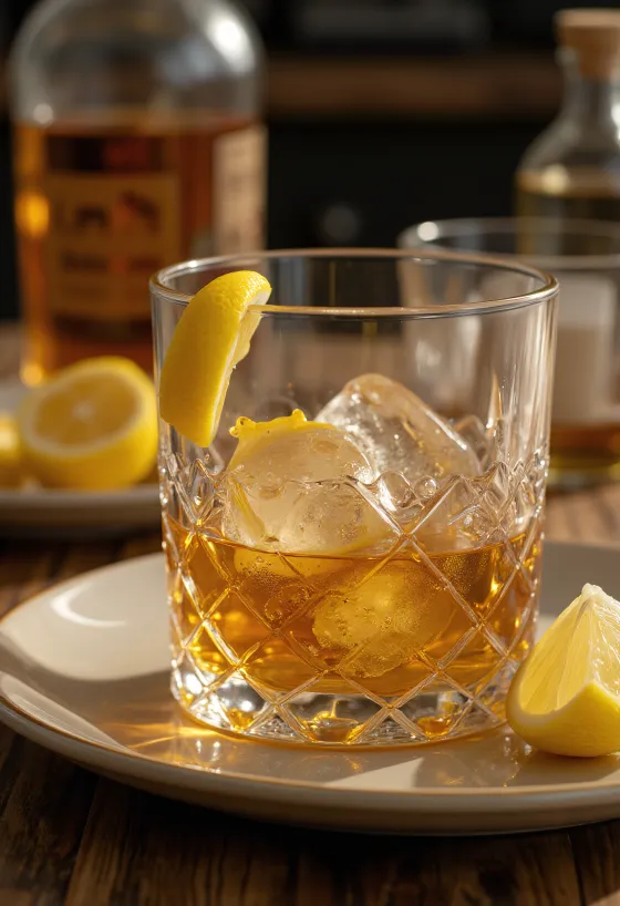 Medová whisky v pohári