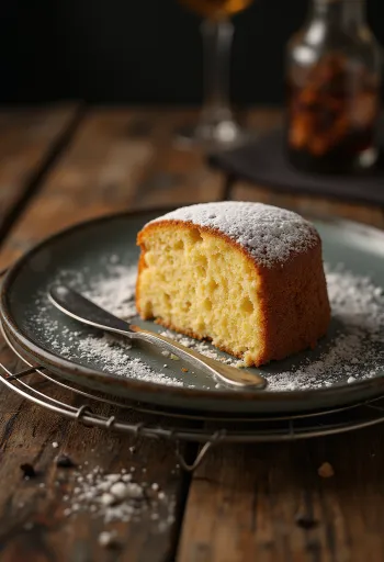 Torta z hnedého masla servírovaná na plátky