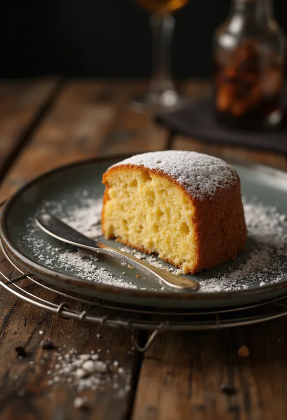 Torta z hnedého masla servírovaná na plátky