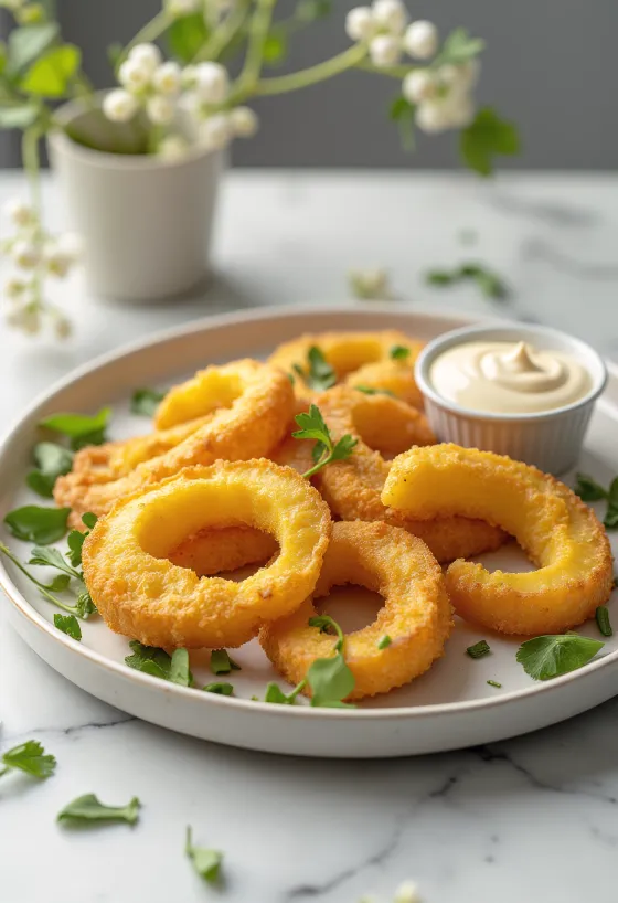 Vyprážaná tekvica upečená do zlatohneda, podávaný s chrumkavým trojobalom