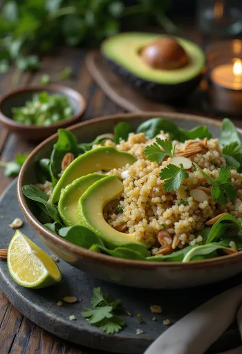 Avokádová quinoa Buddha miska s limetkou