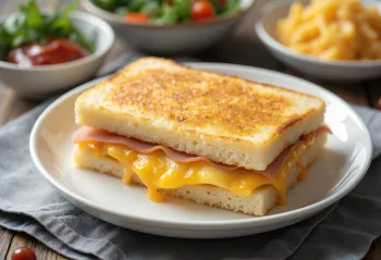Sendvič Omurice sando so zlatohnedou omeletou a pečenou ryžou v chrumkavom chlebe