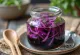 Shiso-zuke nakladané v listoch shiso so sójovou omáčkou a ryžovým octom