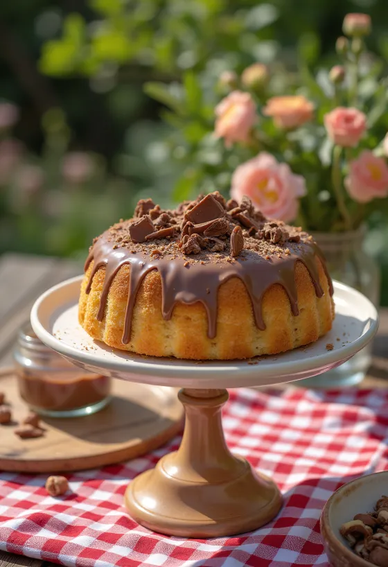 Servírovaná torta s lieskovcovým krémom