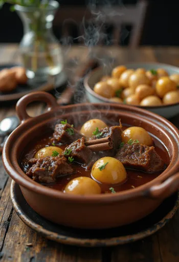 Stifado pri podávaní