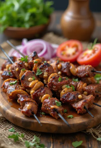 Suya pri servírovaní