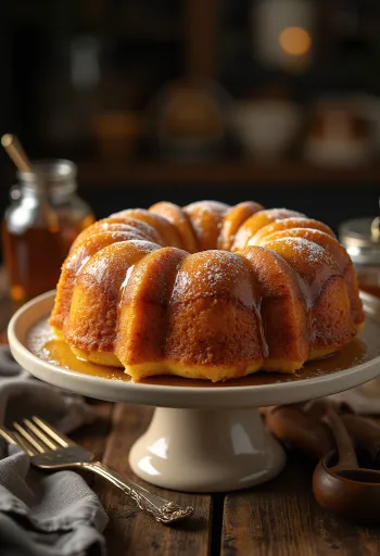 Servírovaná medová bábovka